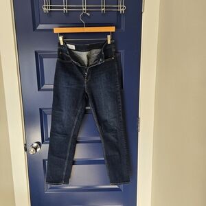 GAP Vintage Slim High Rise Jeans - Deep Blue, Size 6
